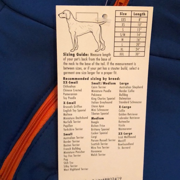 NWT Zack & Zoey Trek Sport Pet Coat - Picture 3 of 5